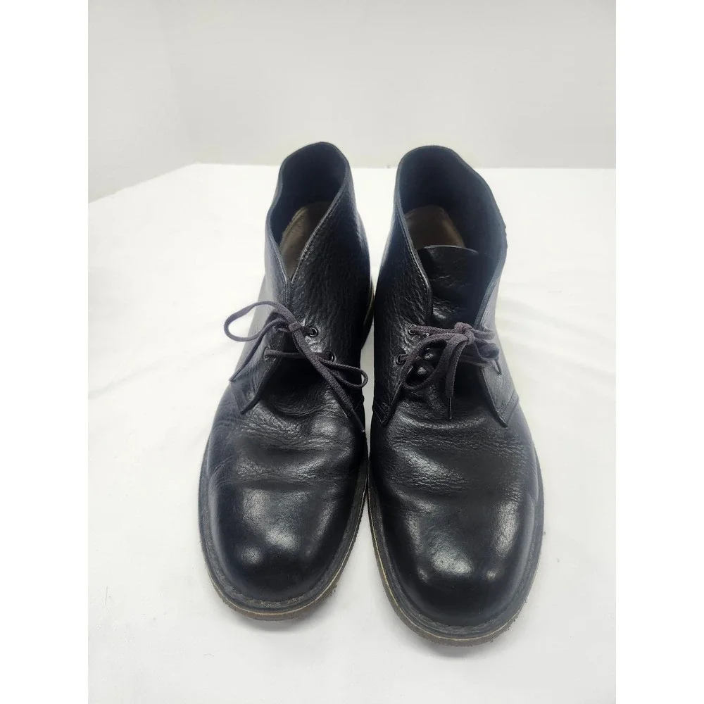 Clarks Originals Mens Desert Boots Black Tumbled Leather Chukka 11.5 26109123